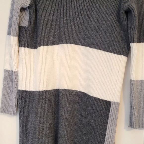 VINCE CAMUTO Colorblocked Open-Front duster Cardigan small Black, gray, … - Picture 6 of 12